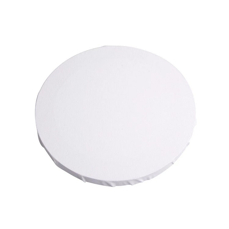 White Blank Panels Round Stretched Canvas Art Artist Painting Crafts