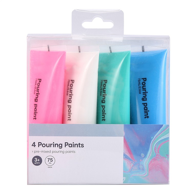 Custom Logo Fun Fluid Art Pouring Acrylic Paints for Canvases