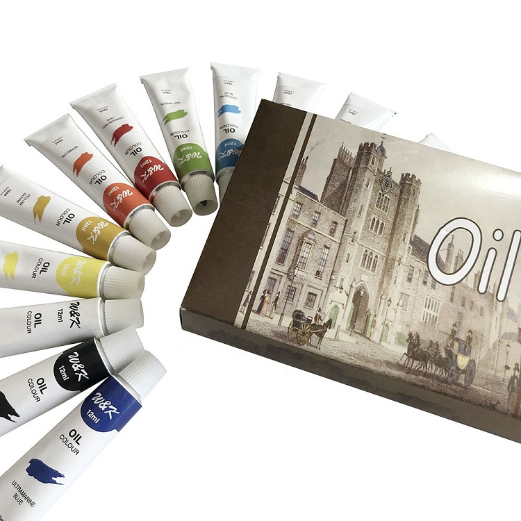 Wholesale verified non-toxic colorful oil color paint set for artist painting