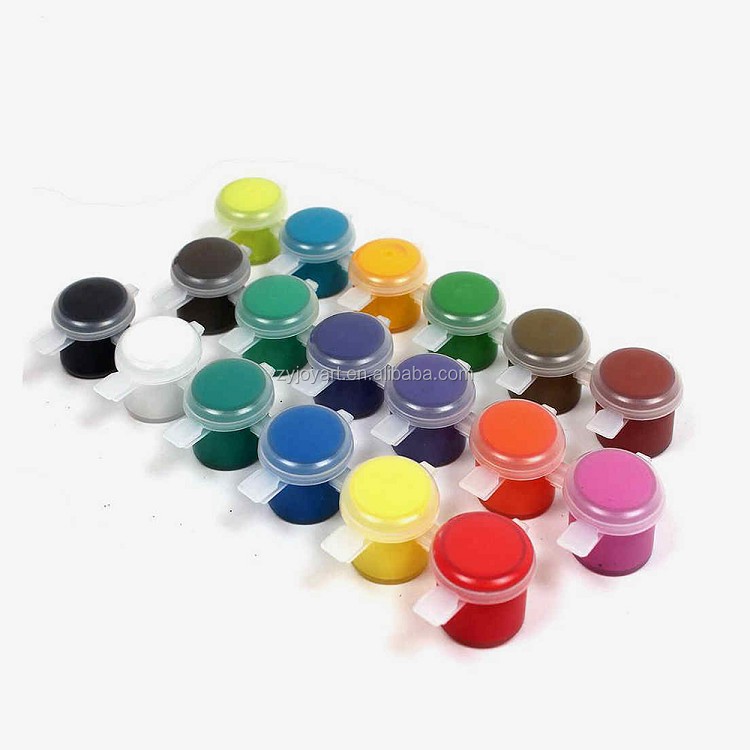 Factory bulk supply cheap acrylic paint set 6 colors 5ml-pot each