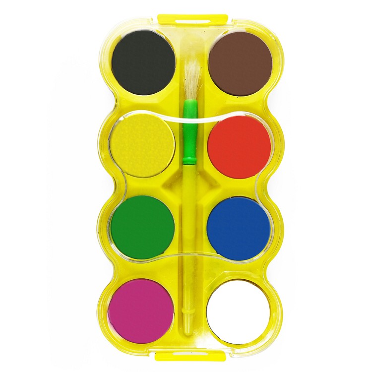 8 Color Dia 4.0cm Big Washable Solid Watercolor Cake Set