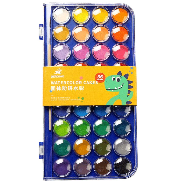 Factory Direct Sale 12/36/48 Color Solid Gouache Watercolor Paint Set Sub-Package Watercolor
