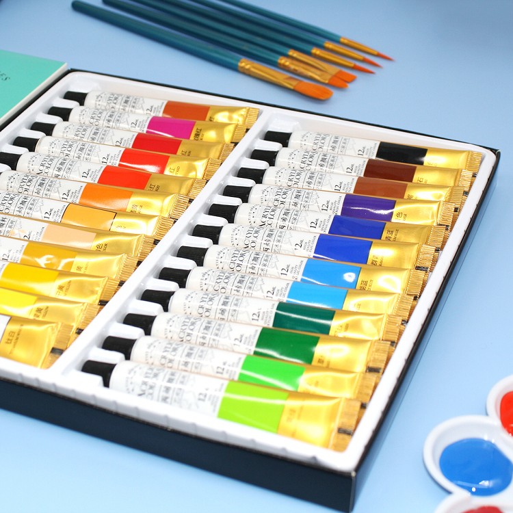 Pigment Acrylic Set Dye Small 24 Waterproof Hand-Painted Children Diy Pigment Set