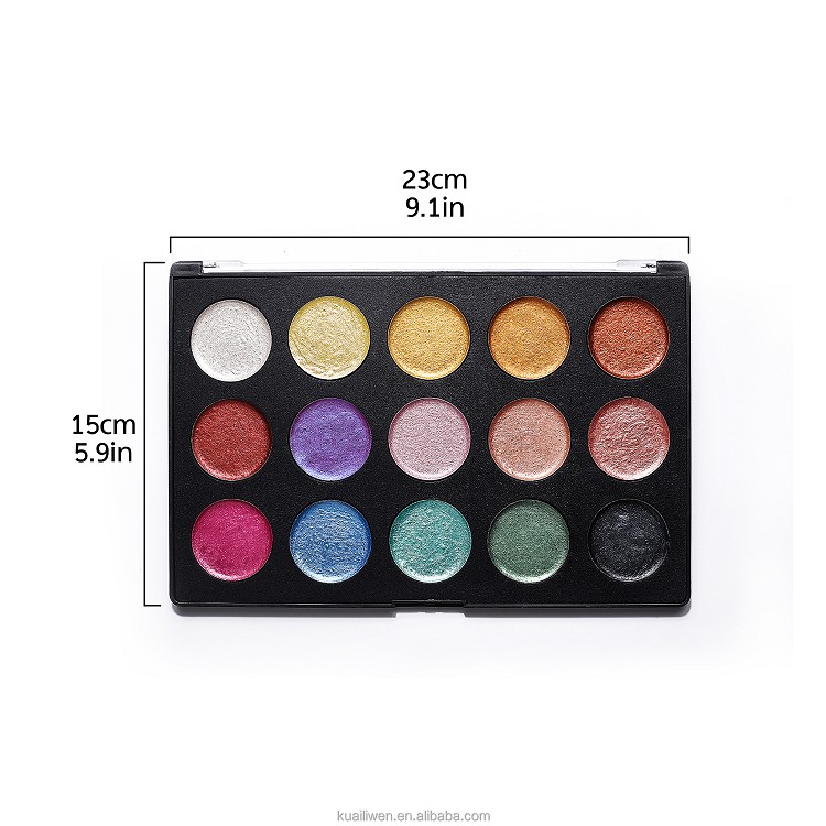 6/8/9/15/24 Metallic Colors Watercolor Drawing Painting Pigment Travel Paints Set in TIN BOX PACKING
