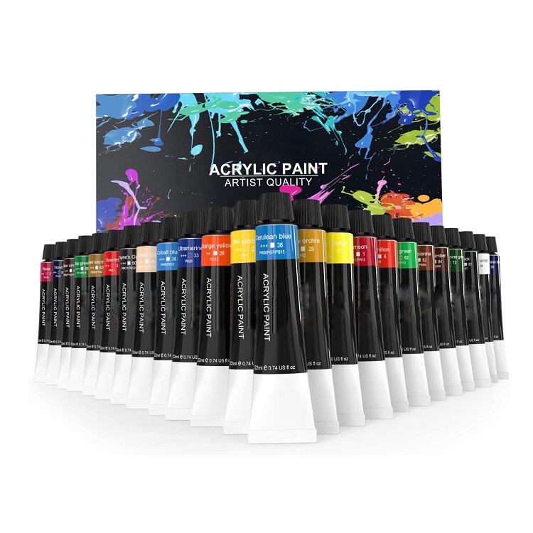 24colors 22ml art paints acrylic set non-toxic for acrylic paint artist