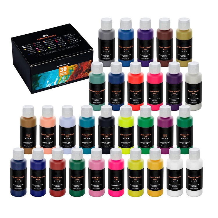 60ml acrylic paint set high quality acrylic paint for pour painting