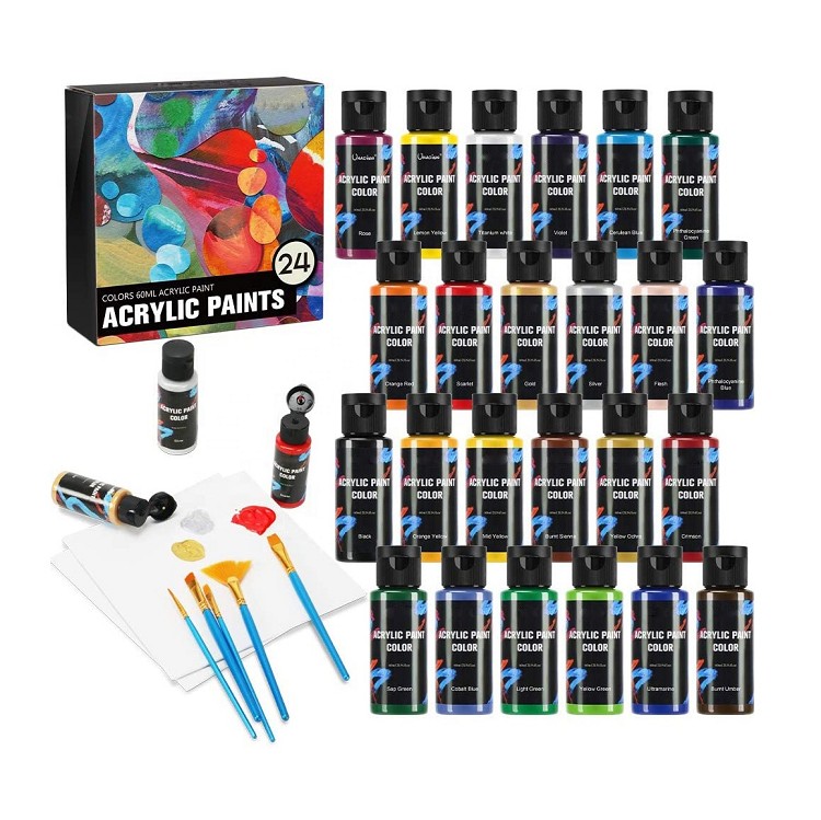acrylic paint set 24 color paint sets for painting can custom acrylic paint art set