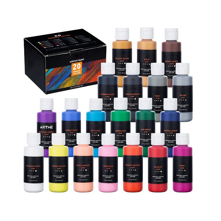 18/20/ 24 acrylic paint set rich color paint set acrylic professional for artist colors