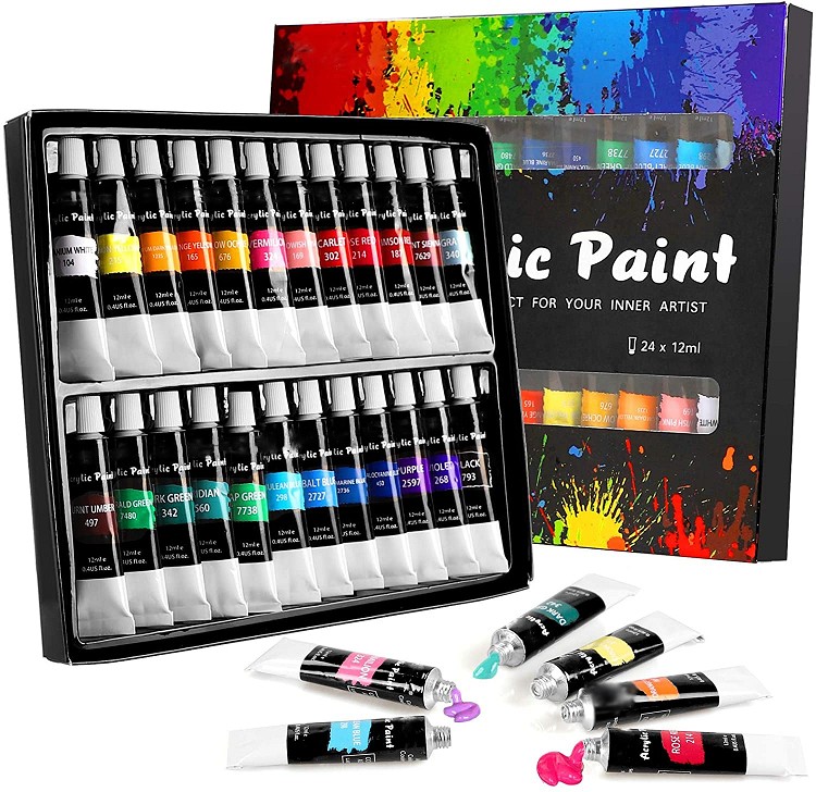 hot sell 12 ml color artist acrylic paint