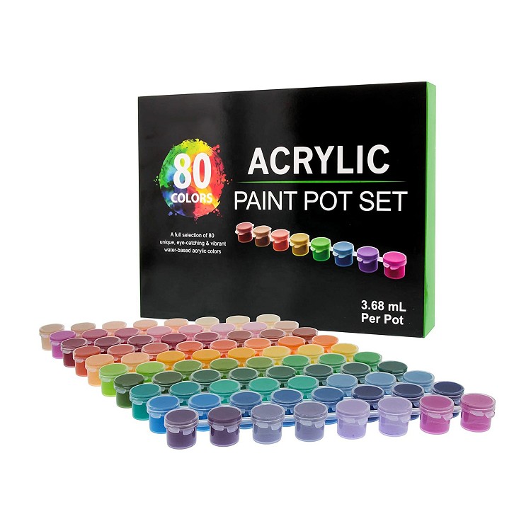 popular paint 3.62ml 80color high quality strip acrylic paint for artist painting