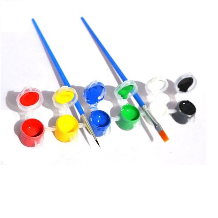 hot selling 5ml water color paint different shapes strip paint pot