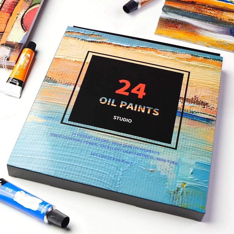 art paints 24colors 12ml oil color painting set kids for artist and student