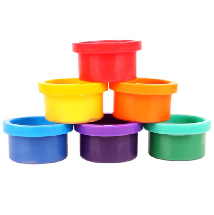 DIY Crafts Painting 6 Bright Colors Non-Toxic Washable Finger Paint for Toddlers
