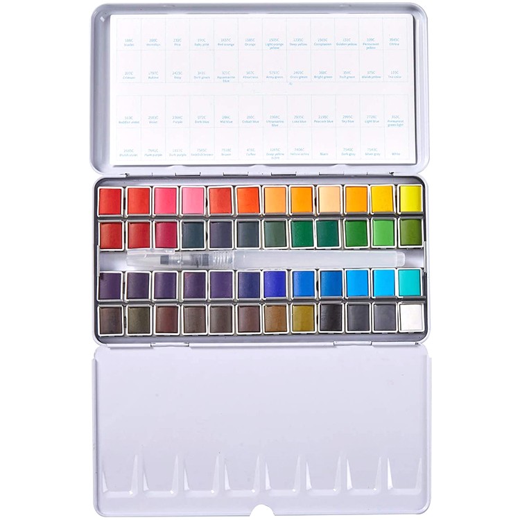 12 24 36 48 Colors aquarelle superior watercolor paints set for kids adults