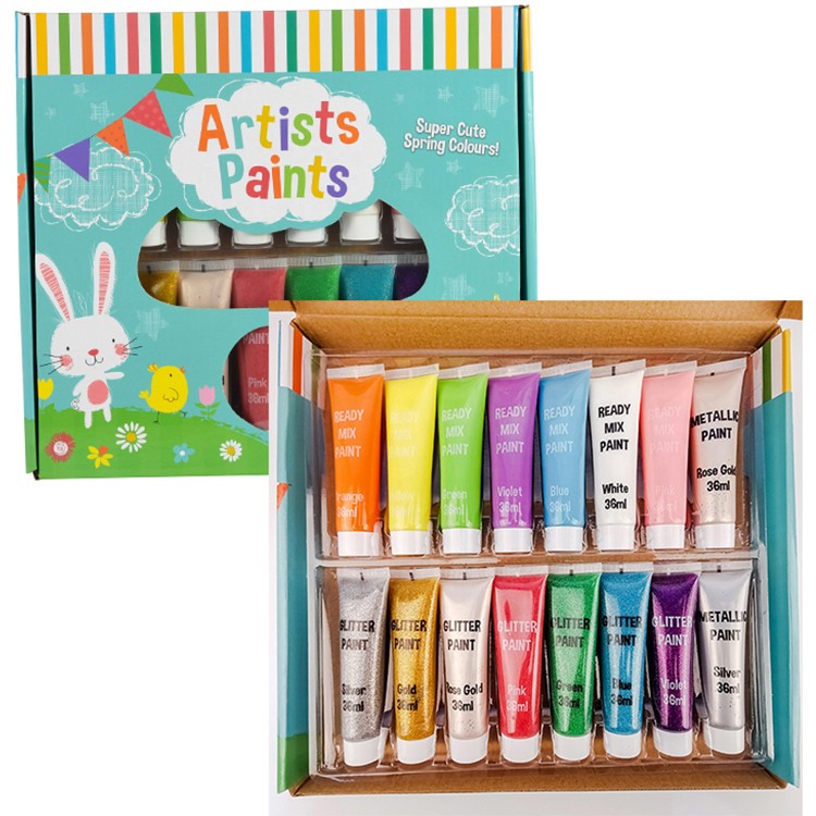 18colors 36ml colorfast water based angelus nail acrylic paint set artist painting colors acrylic for paper