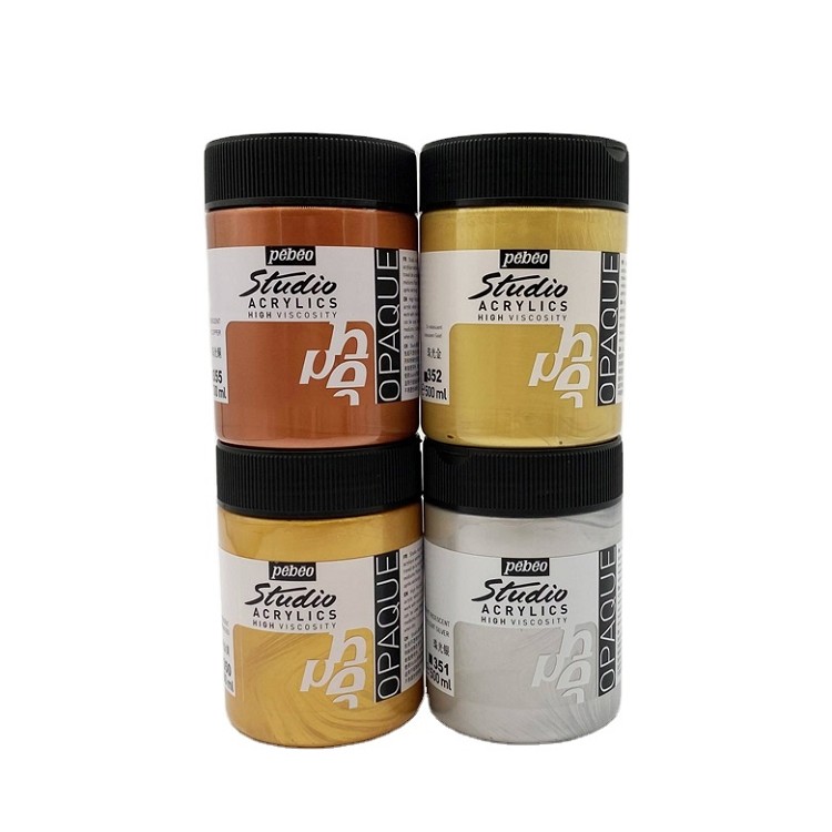 Outstanding Quality 4 Metallic Colors High Concentration Pigment Multicolor Wall Painting