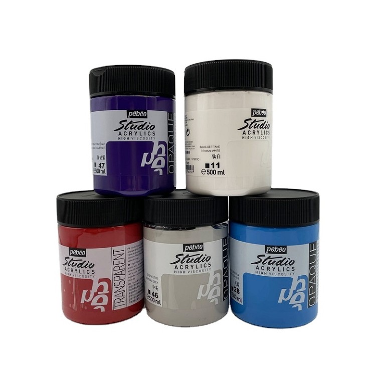 Wholesale Cheaper Acrylics 500ml Jars Series Hand-painted Parking Spaces DIY Pigment