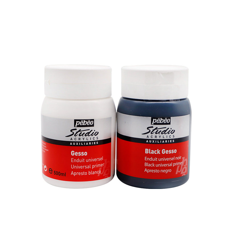 Good quality 250ml/500ml/1l/4l studio black gypsum and white gypsum primer