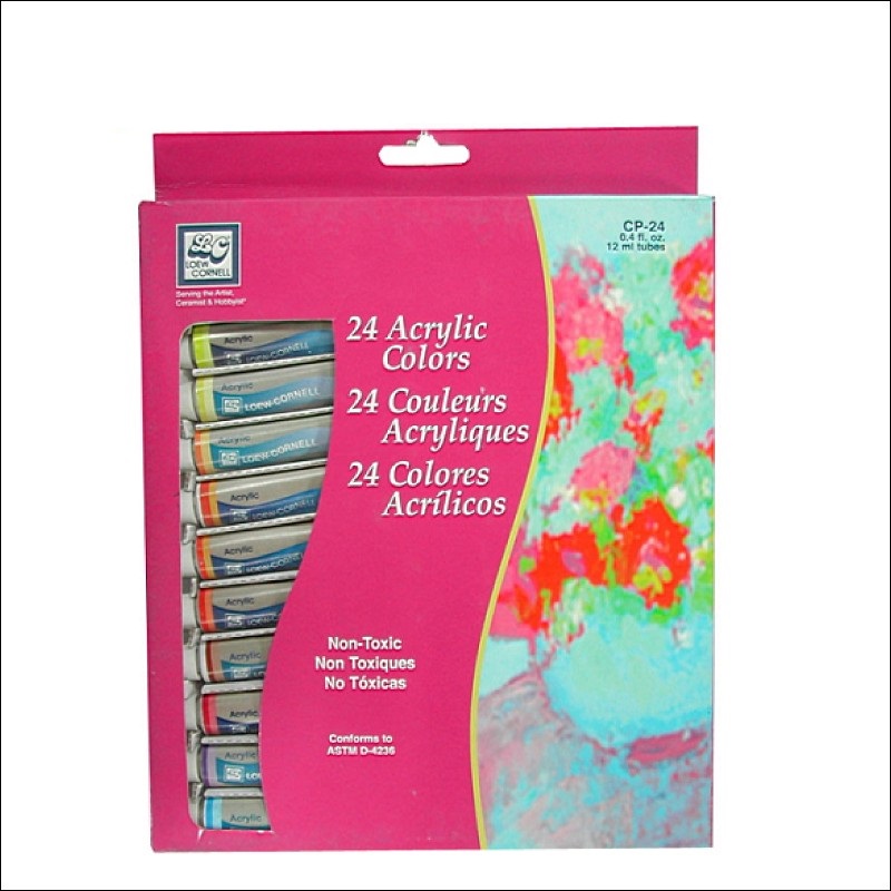 24pcs 12ml Artist Acrylic Paint Set