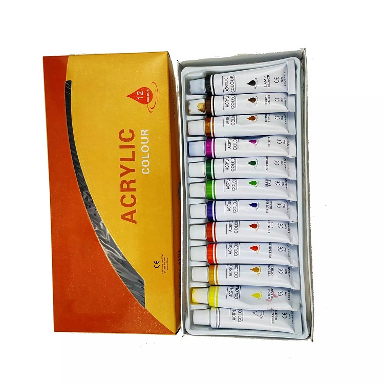 Custom Logo Portable Multi-Color Acrylic Art Paints Set