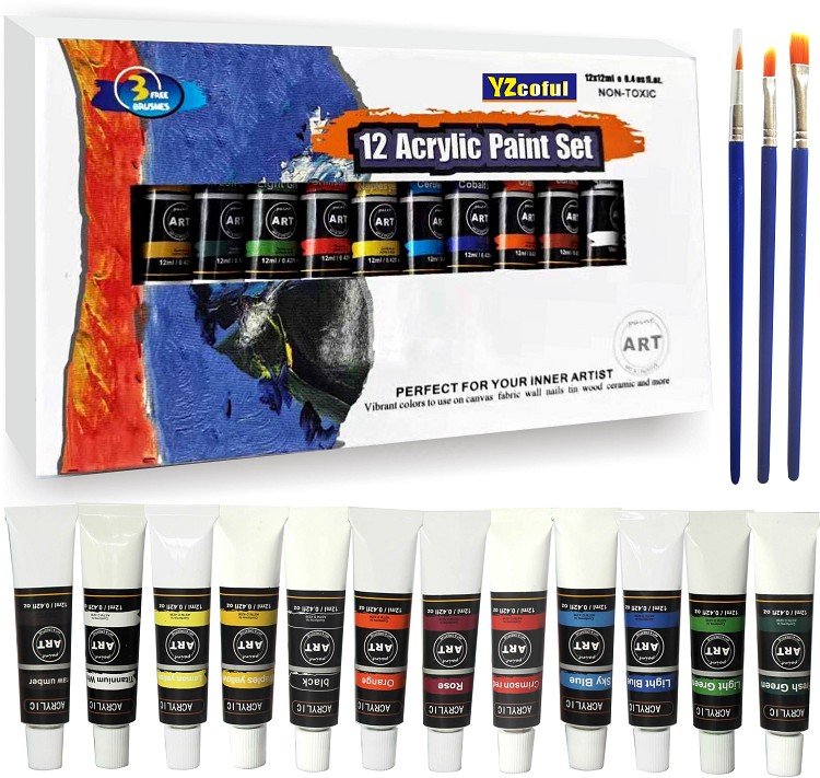 12ML Acrylic paint set 12colors