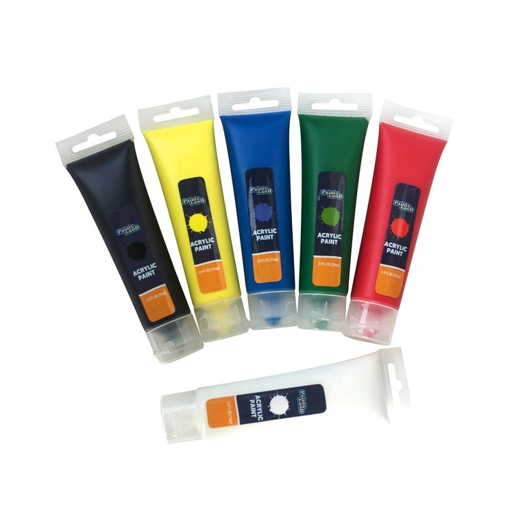 Wholesale Non-Toxic Private Label Soft Tube Packing 60ml Artist Acrylic Paint Color