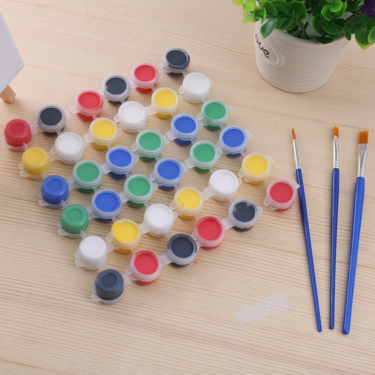 3ml 6 color acrylic ceramic plaster doll painting children coloring DIY graffiti paint wholesale
