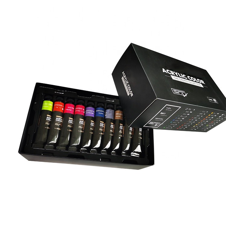 Wholesale 18Colors 36ml Soft Tube Packing Artist Acrylic Paint Color
