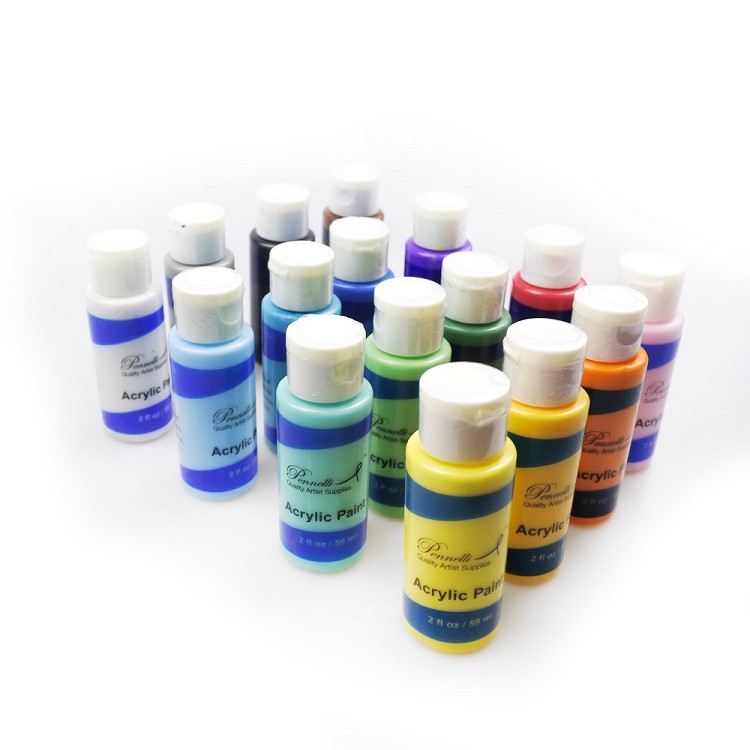 60ml high quality 18 colors acrylic drawing canvas water based acrylic paint set
