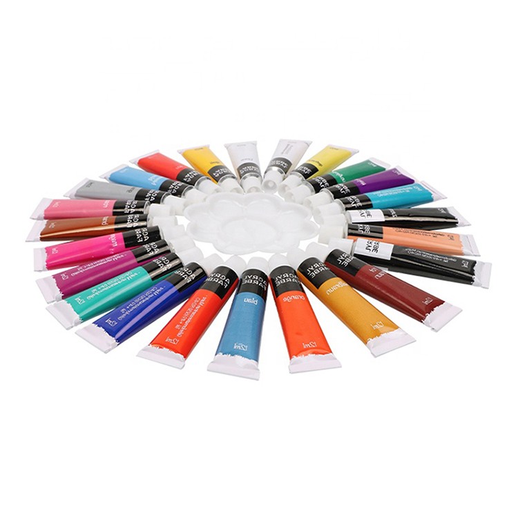 Wholesale Popular 24 Colors Quick Drying Bulk Acrylic Color Paint For Kids Drawing Use