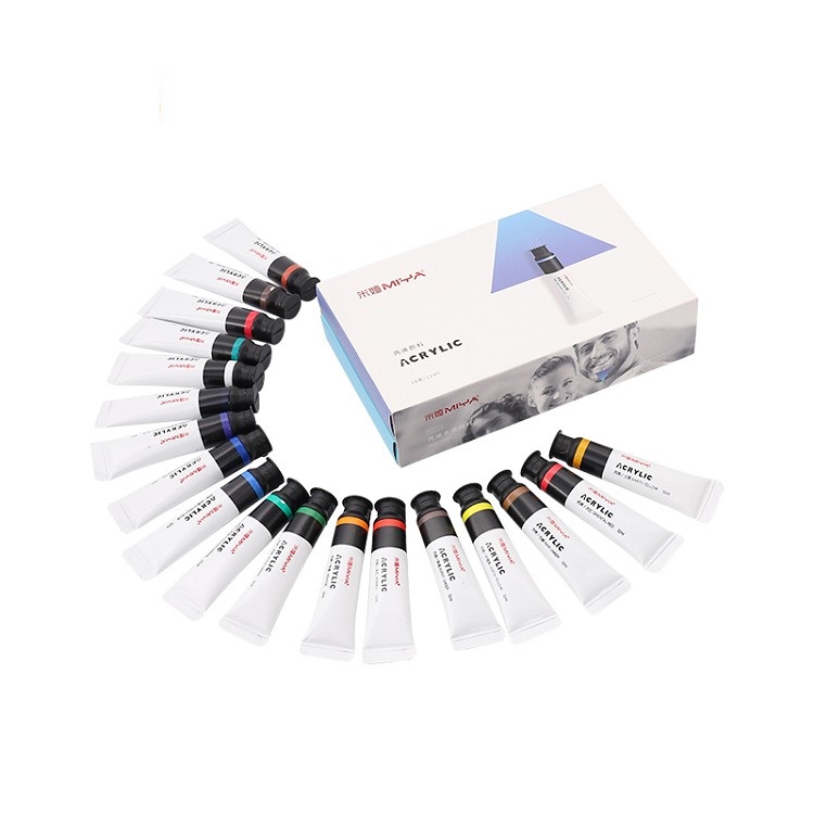 18 Colors Strong Color Coverage And Waterproof Acrylic Paint Set