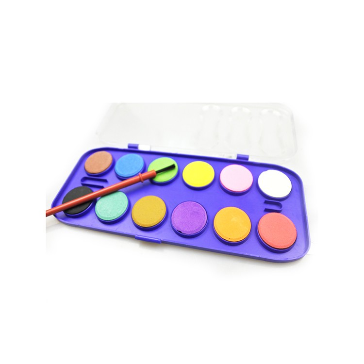 New Design Water Color Paint Set 12 Colors Solid Water Colour Paint Set