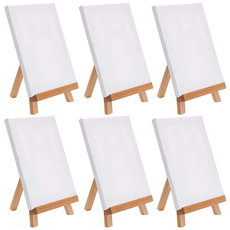 8X10'' wholesale large blank cotton srtetched canvas and easel art sets for painting