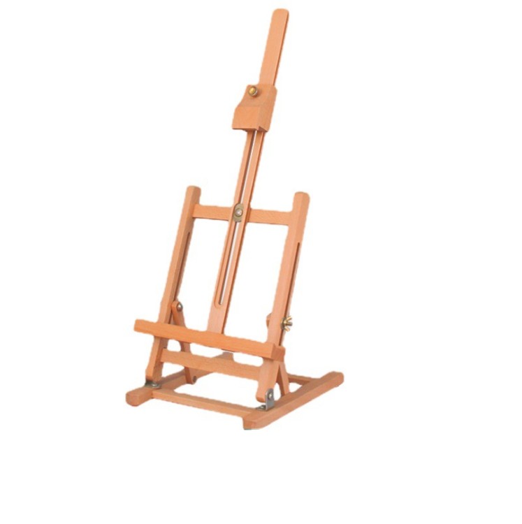 Varnished drawing mini table studio wooden easel