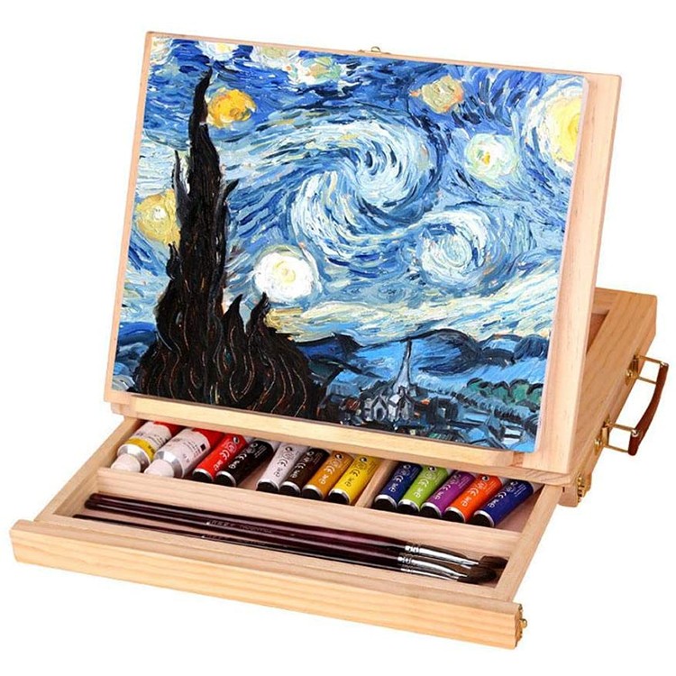 Wooden Painting Water Paint Art Easel Display Table Artist Canvas Easel Stand