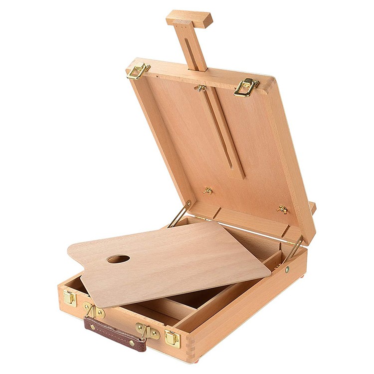 Art Supply Tabletop Stand Easel Wooden Tool Boxes Sale with Handles