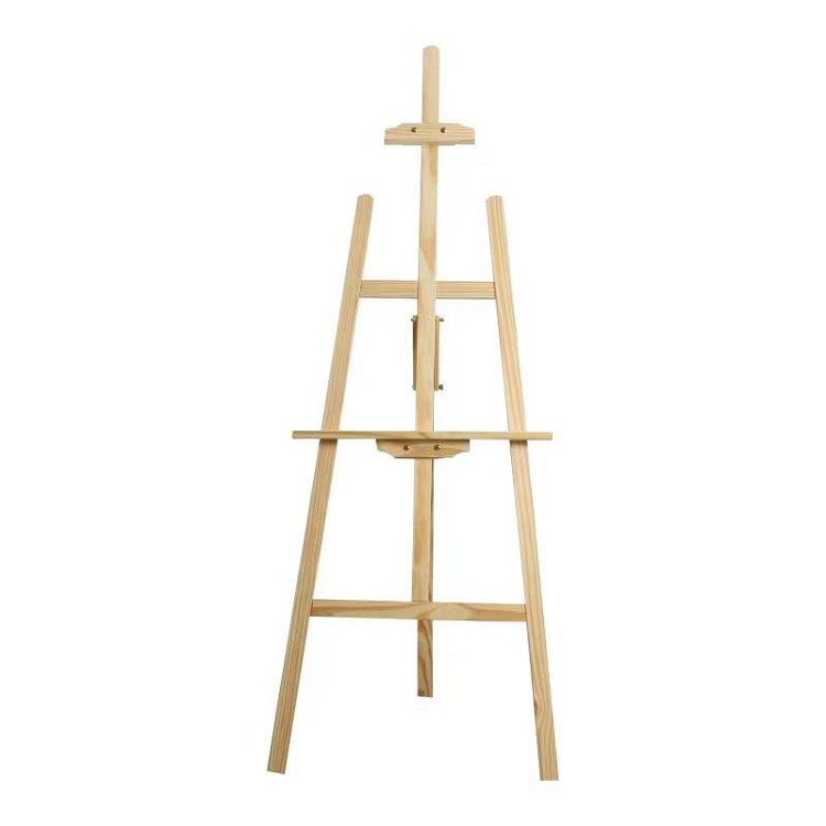 Desktop Display Stand Artist Canvas Easel, Mountain Hair Pine Wooden Slender Table Tripod Children's Picture Frame Painting Easels