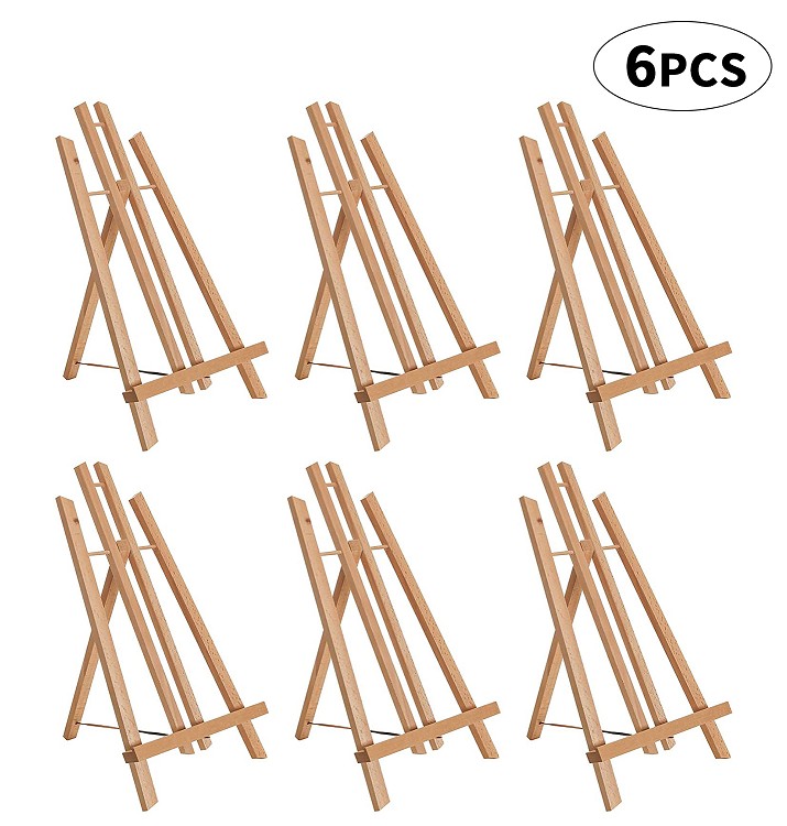 Tabletop Display Stand Artist canvas Easel,Beechwood Tripod for kids Painting easel artists painting set