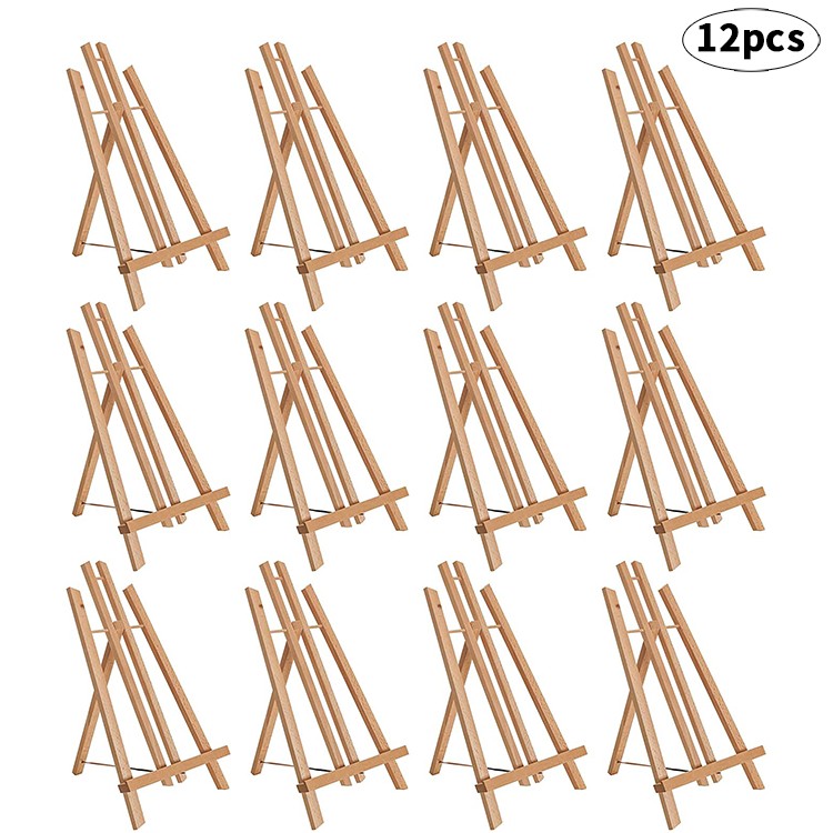 Tabletop Display Stand Artist canvas Easel,Beechwood Tripod for kids Painting easel artists painting set