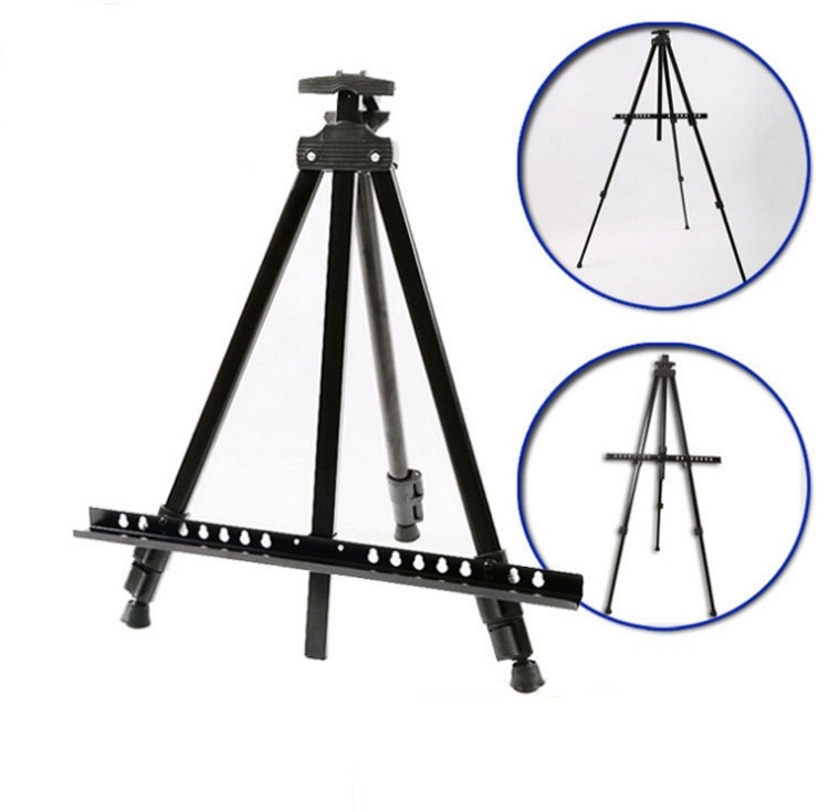 Black Sketch Drawing Frame Display Easel 52-160 cm Adjustable Metal Painting Easel
