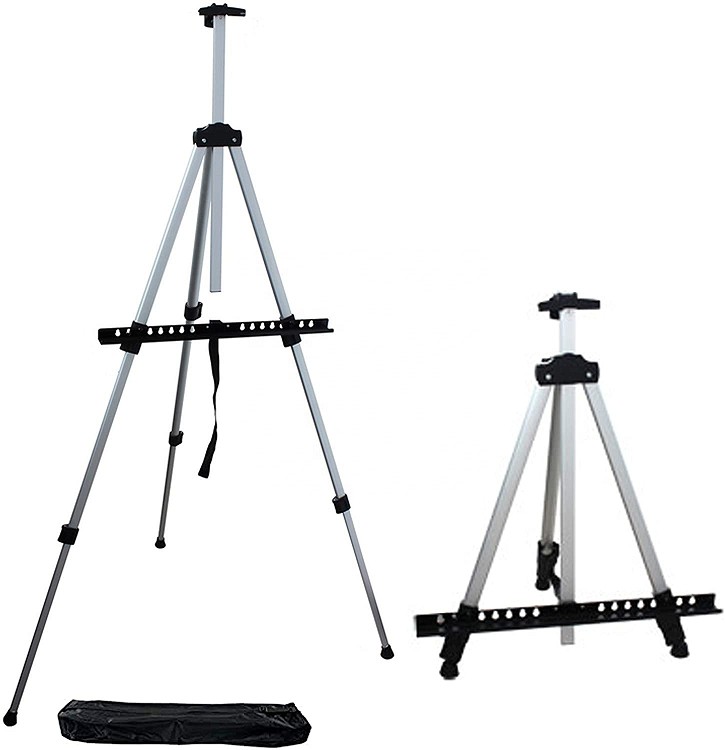 66 Inches art Aluminum easel with Portable Bag adjust height tripod easel painting easel stand
