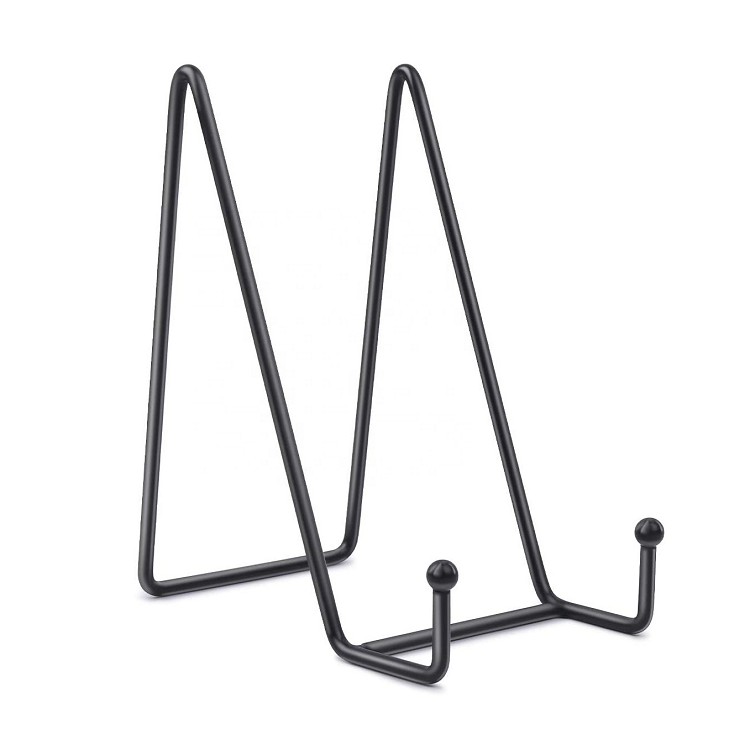 black iron easel high quality professional metal easel for tabletop art , metal picture frame easels