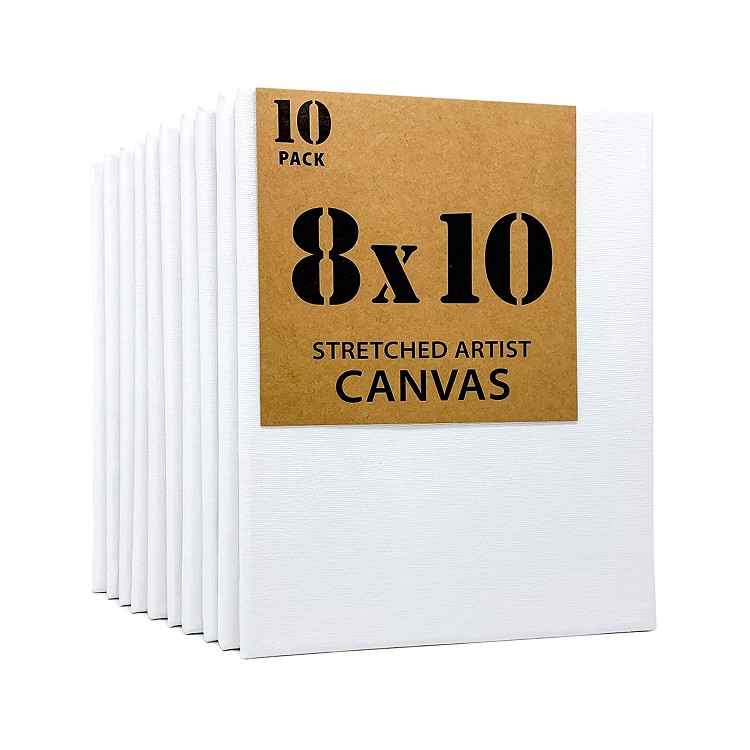100% Cotton canvas Stretched Artist Canvas 8x10 inch canvas for Painting
