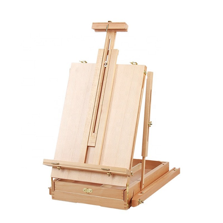 oem high quality artist painting tool artist wooden easel box