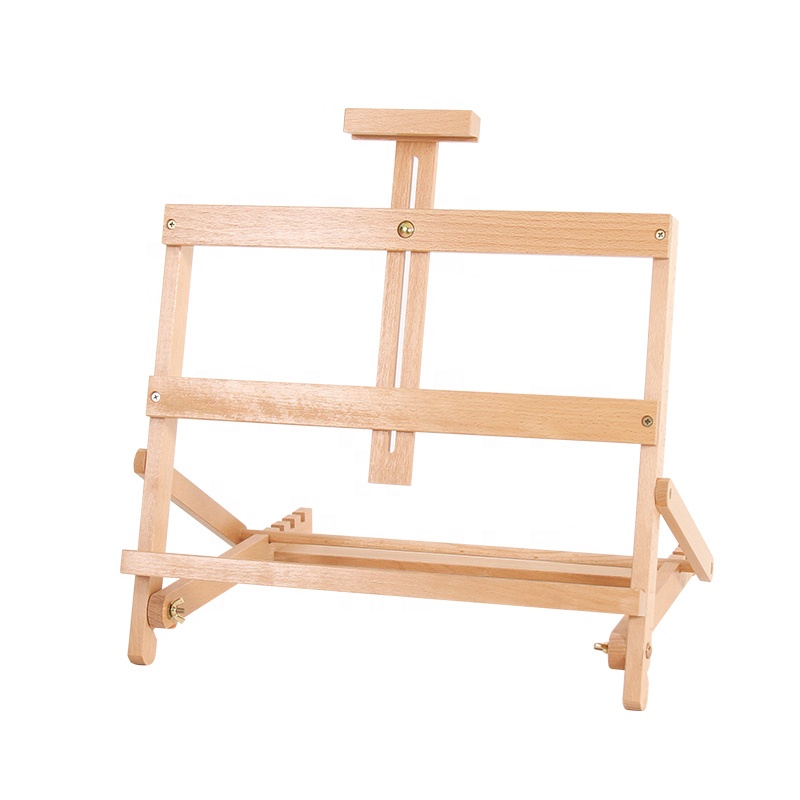 high quality beechwood adjustable folding table artist easel