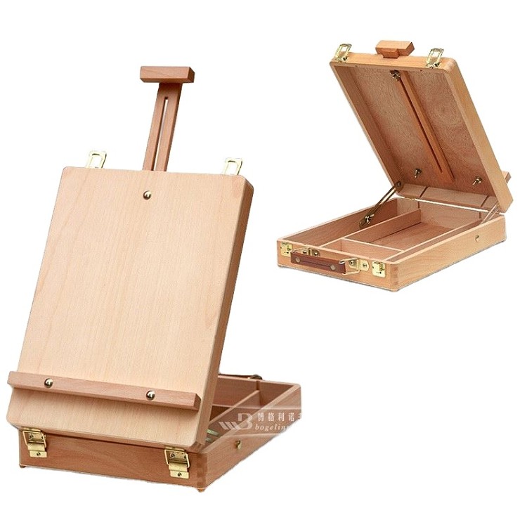 Fillet Desktop Caballete Box Easel Painting Hardware Accessories Multifunctional Oil Paint Suitcase Box Art Supplies