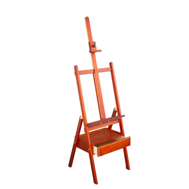 Factory Wholesale Art Student Children Sketch Oil Painting Pine Beech Drawer Easel