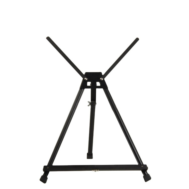 Wholesale outdoor sketching portable art aluminum triangle tabletop easel painting supplies