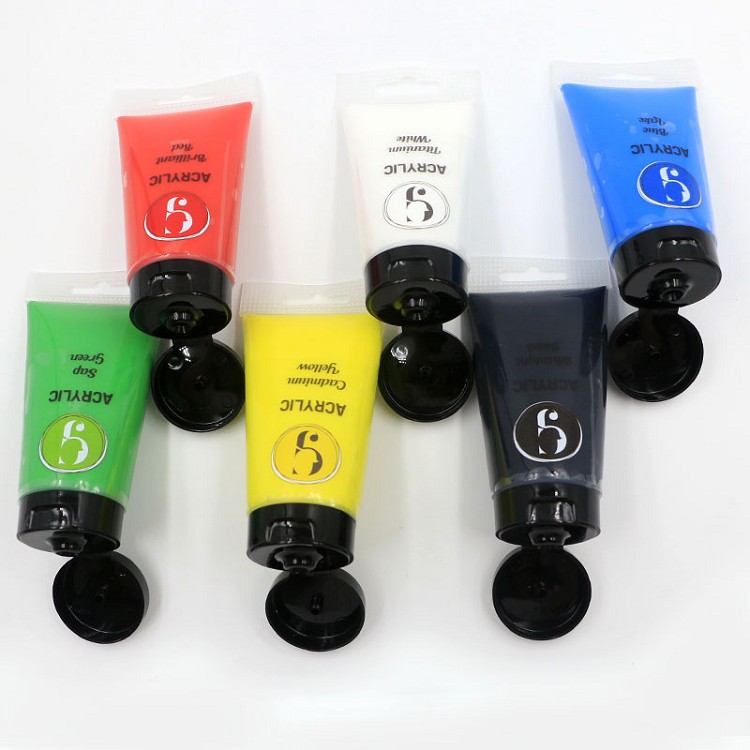 high quality 75ml non toxic acrylic paint for artist painting