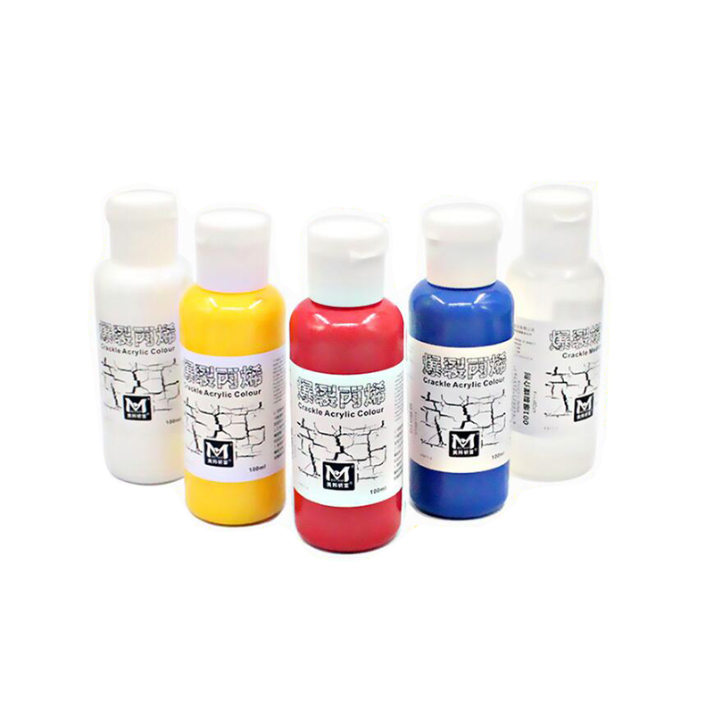 High concentration 100ML crackle acrylic color paint for painting